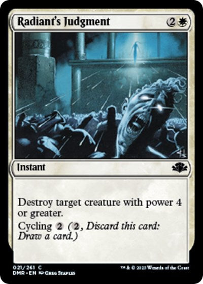 Radiant's Judgment (Dominaria Remastered) Light Play Foil