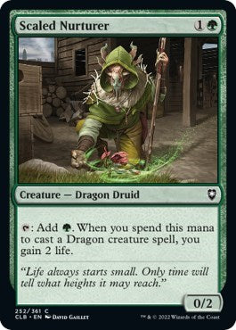 Scaled Nurturer (Commander Legends: Battle for Baldur's Gate) Light Play Foil