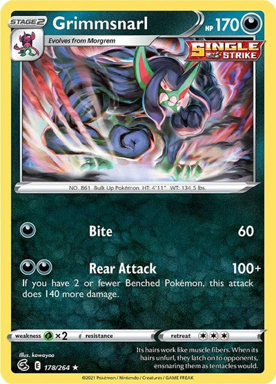 Grimmsnarl (SWSH08: Fusion Strike) Near Mint Reverse Holofoil