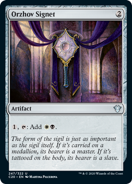 Orzhov Signet (Commander 2020 Ikoria) Light Play