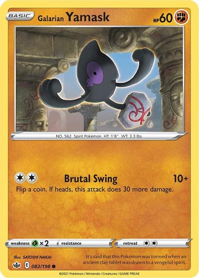 Galarian Yamask (SWSH06: Chilling Reign) Near Mint