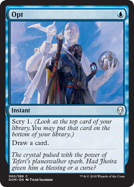 Opt (Dominaria) Light Play Foil