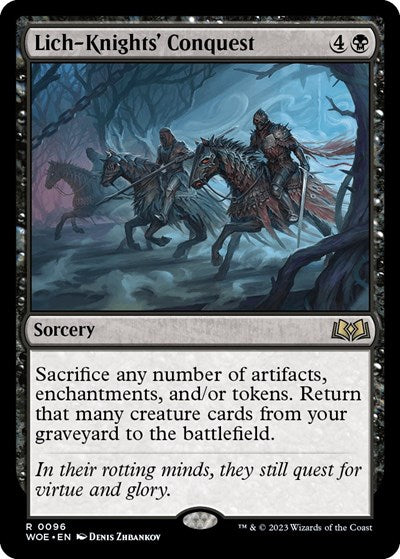 Lich-Knights' Conquest (Wilds of Eldraine) Near Mint Foil