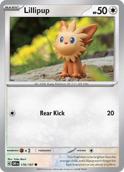Lillipup (Scarlet and  Violet: Obsidian Flames) Near Mint