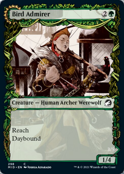 Bird Admirer / Wing Shredder (Showcase) (Innistrad: Midnight Hunt) Light Play Foil
