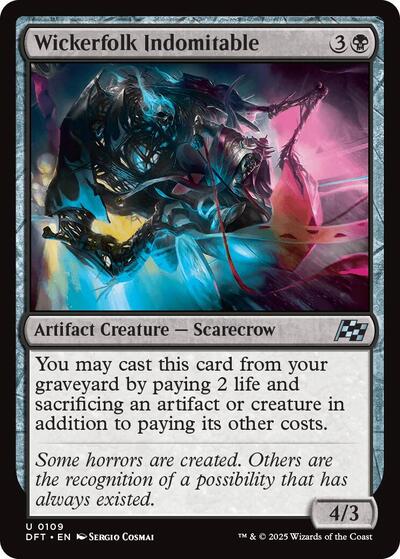 Wickerfolk Indomitable (Aetherdrift) Near Mint Foil