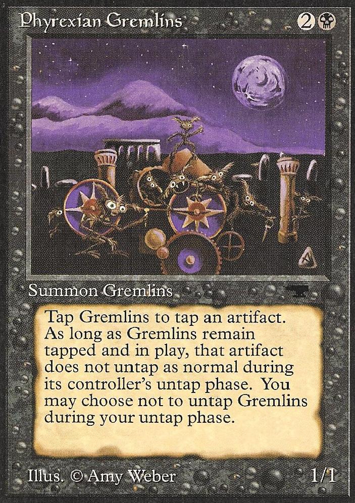 Phyrexian Gremlins (Antiquities) Light Play