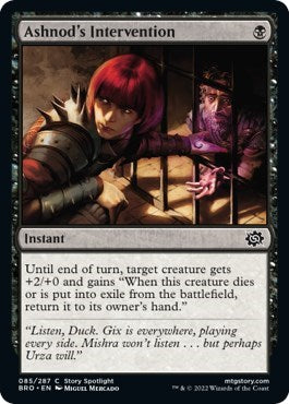 Ashnod's Intervention (The Brothers' War) Near Mint Foil