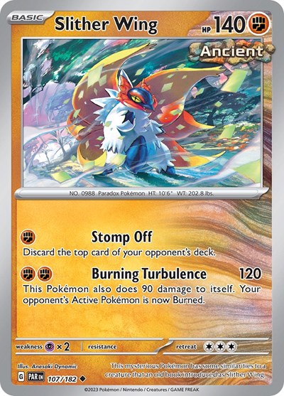 Slither Wing - 107 (Scarlet and Violet: Paradox Rift) Near Mint