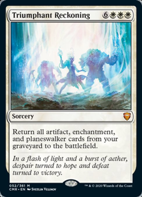 Triumphant Reckoning (Commander Legends) Near Mint Foil