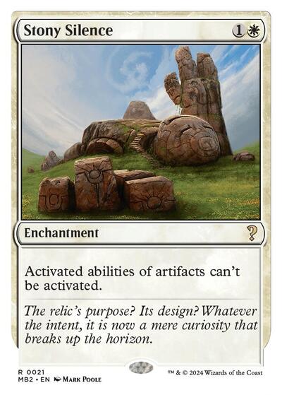 Stony Silence (White Border) (Mystery Booster 2) Near Mint