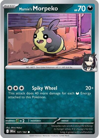 Marnie's Morpeko (SV10: Destined Rivals) Near Mint