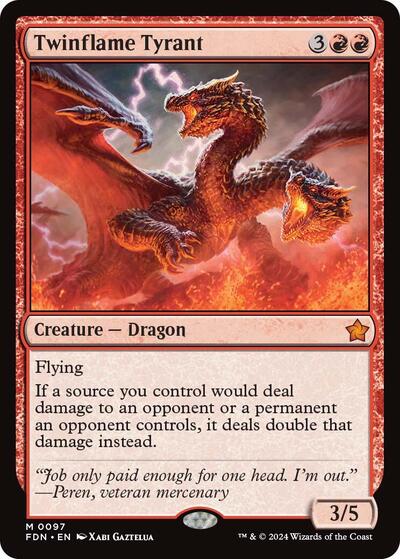 Twinflame Tyrant (Foundations) Near Mint Foil