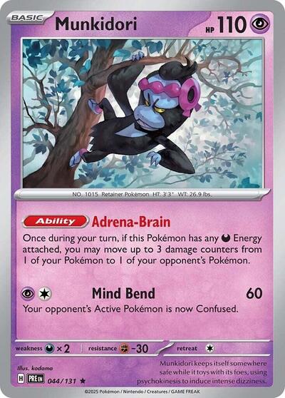 Munkidori (SV: Prismatic Evolutions) Near Mint Reverse Holofoil