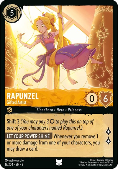 Rapunzel - Gifted Artist (Rise of the Floodborn) Near Mint Cold Foil