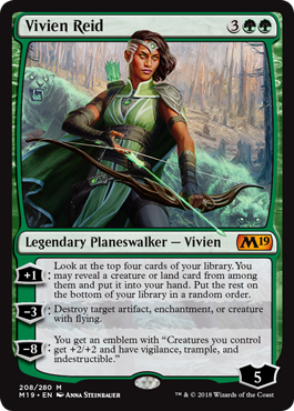 Vivien Reid (Magic 2019 Core Set) Light Play