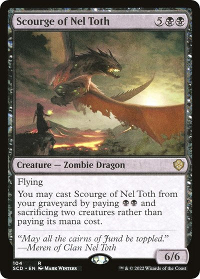 Scourge of Nel Toth (Commander 2022 Starter Decks) Light Play