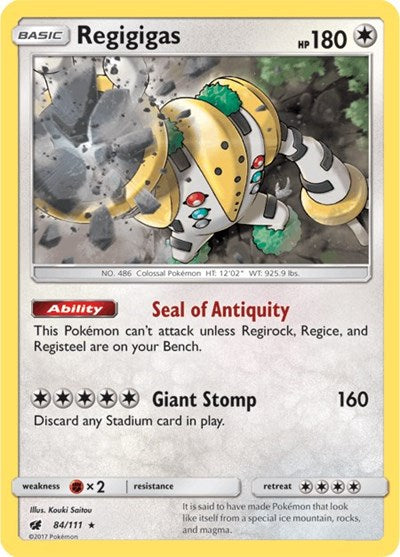 Regigigas (SM - Crimson Invasion) Near Mint Reverse Holofoil