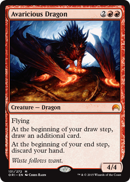Avaricious Dragon (Magic Origins) Light Play