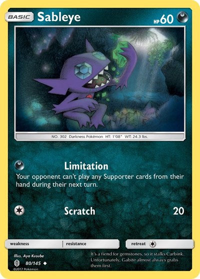 Sableye (SM - Guardians Rising) Near Mint