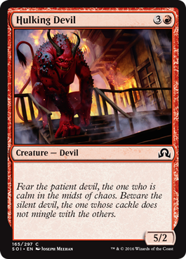 Hulking Devil (Shadows Over Innistrad) Light Play Foil