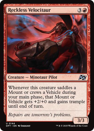 Reckless Velocitaur (Aetherdrift) Near Mint Foil