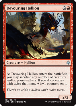 Devouring Hellion (War of the Spark) Light Play Foil