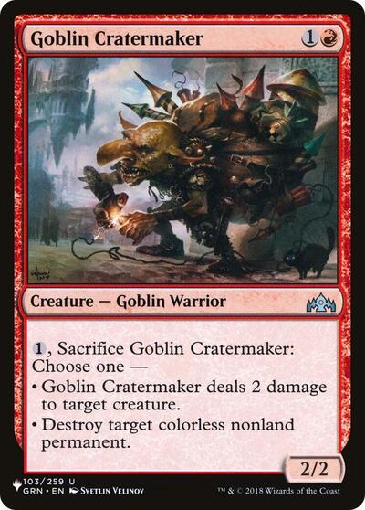 Goblin Cratermaker (The List) Near Mint