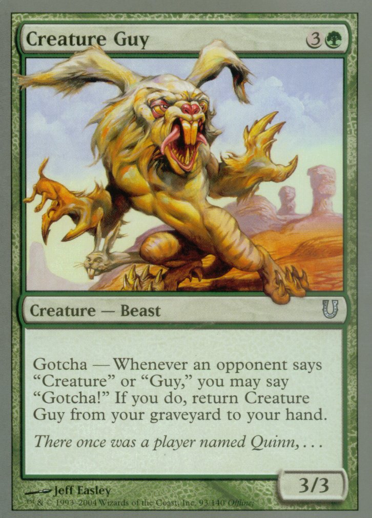 Creature Guy (Unhinged) Light Play