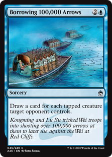 Borrowing 100,000 Arrows (Masters 25) Light Play Foil