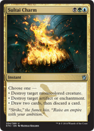 Sultai Charm (Khans of Tarkir) Light Play