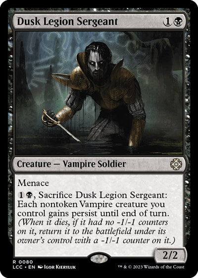 Dusk Legion Sergeant (Commander: The Lost Caverns of Ixalan) Light Play