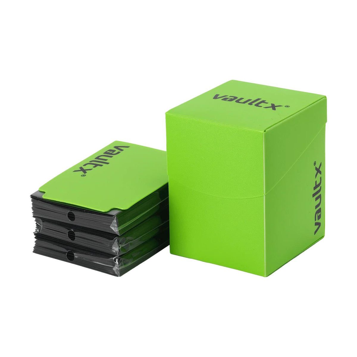 Vault X Large Deck Box 100+ With 150 Sleeves - Green