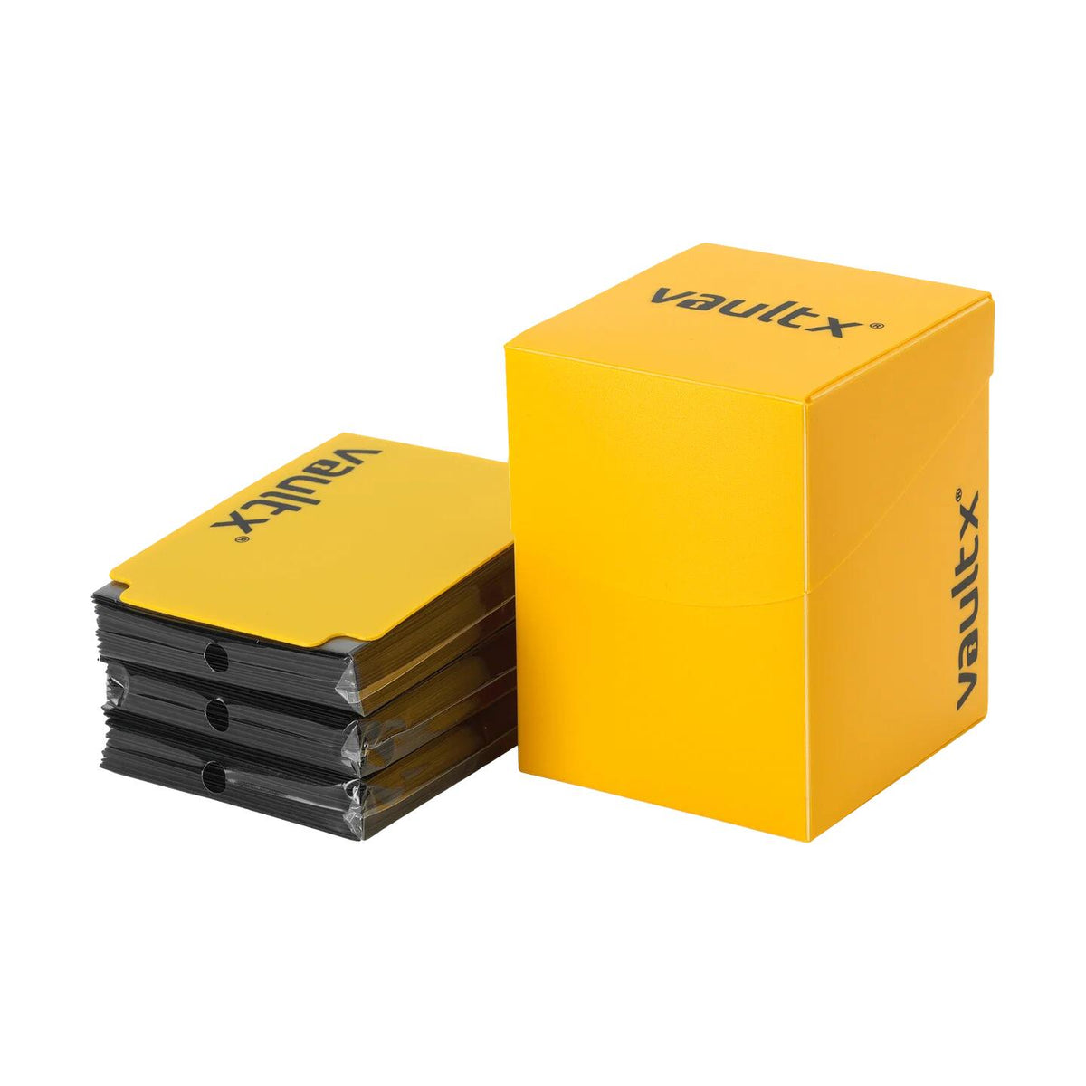 Vault X Large Deck Box 100+ With 150 Sleeves - Yellow