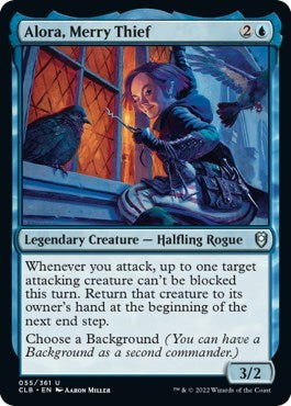 Alora, Merry Thief (Commander Legends: Battle for Baldur's Gate) Light Play Foil