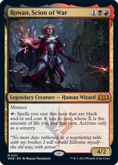 Rowan, Scion of War (Wilds of Eldraine) Near Mint Foil