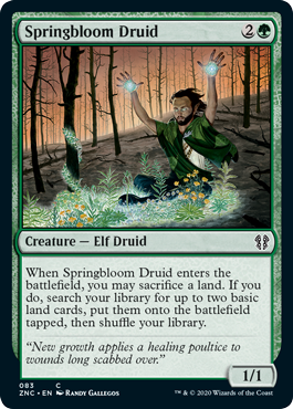 Springbloom Druid (Commander 2020 Zendikar Rising) Near Mint