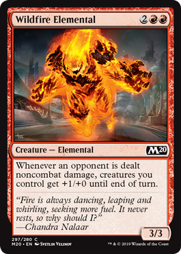 Wildfire Elemental (Magic 2020 Core Set) Light Play