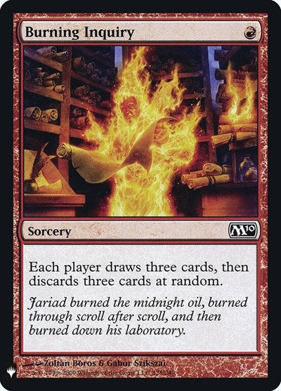 Burning Inquiry (The List) Light Play