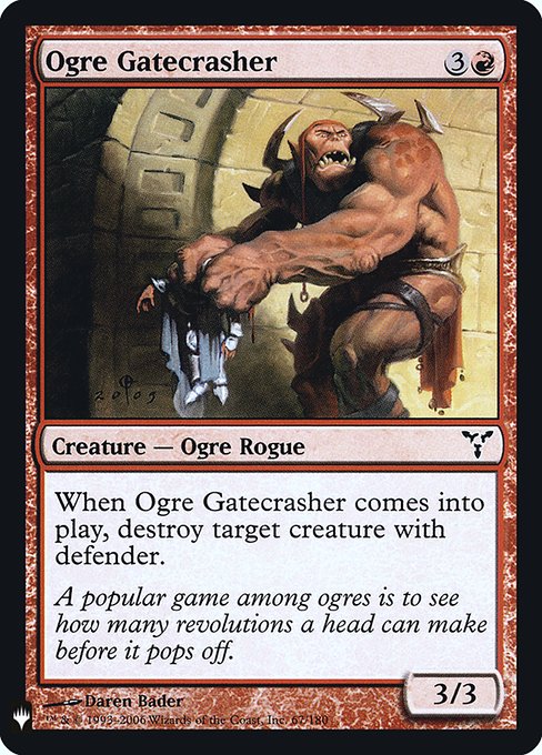 Ogre Gatecrasher (Mystery Booster Retail Edition Foils) Light Play Foil