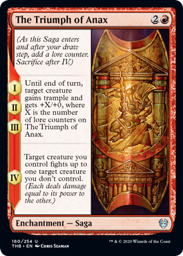 The Triumph of Anax (Theros Beyond Death) Light Play Foil