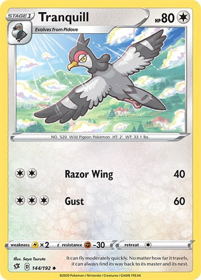 Tranquill (SWSH02: Rebel Clash) Near Mint Reverse Holofoil