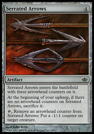 Serrated Arrows (Duel Decks: Garruk vs Liliana) Light Play