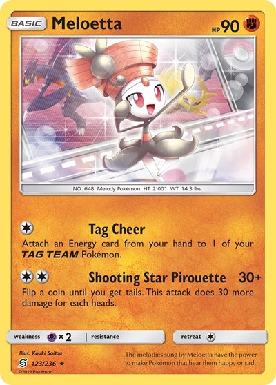 Meloetta (SM - Unified Minds) Near Mint Reverse Holofoil
