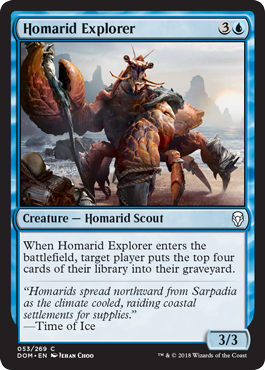 Homarid Explorer (Dominaria) Light Play Foil