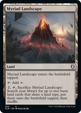 Myriad Landscape (Commander Legends: Battle for Baldur's Gate) Light Play