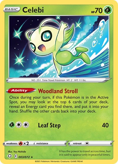 Celebi (Shining Fates) Near Mint Reverse Holofoil