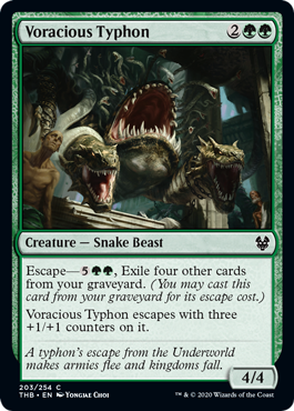 Voracious Typhon (Theros Beyond Death) Light Play Foil
