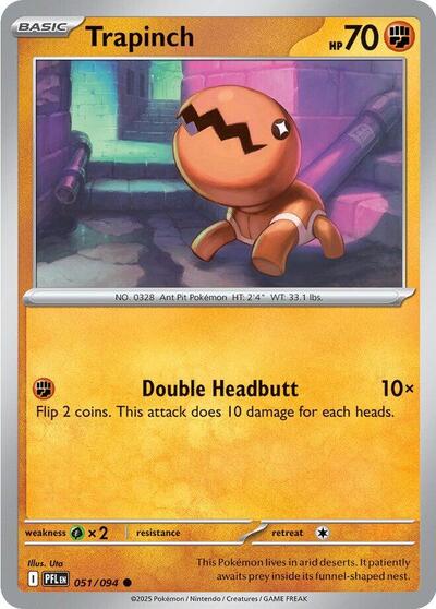 Trapinch (ME02: Phantasmal Flames) Near Mint Reverse Holofoil