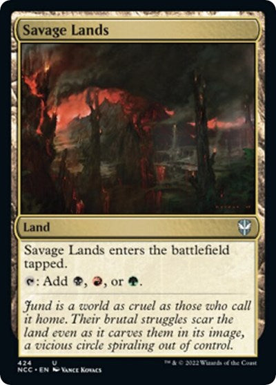 Savage Lands (Commander: Streets of New Capenna) Light Play